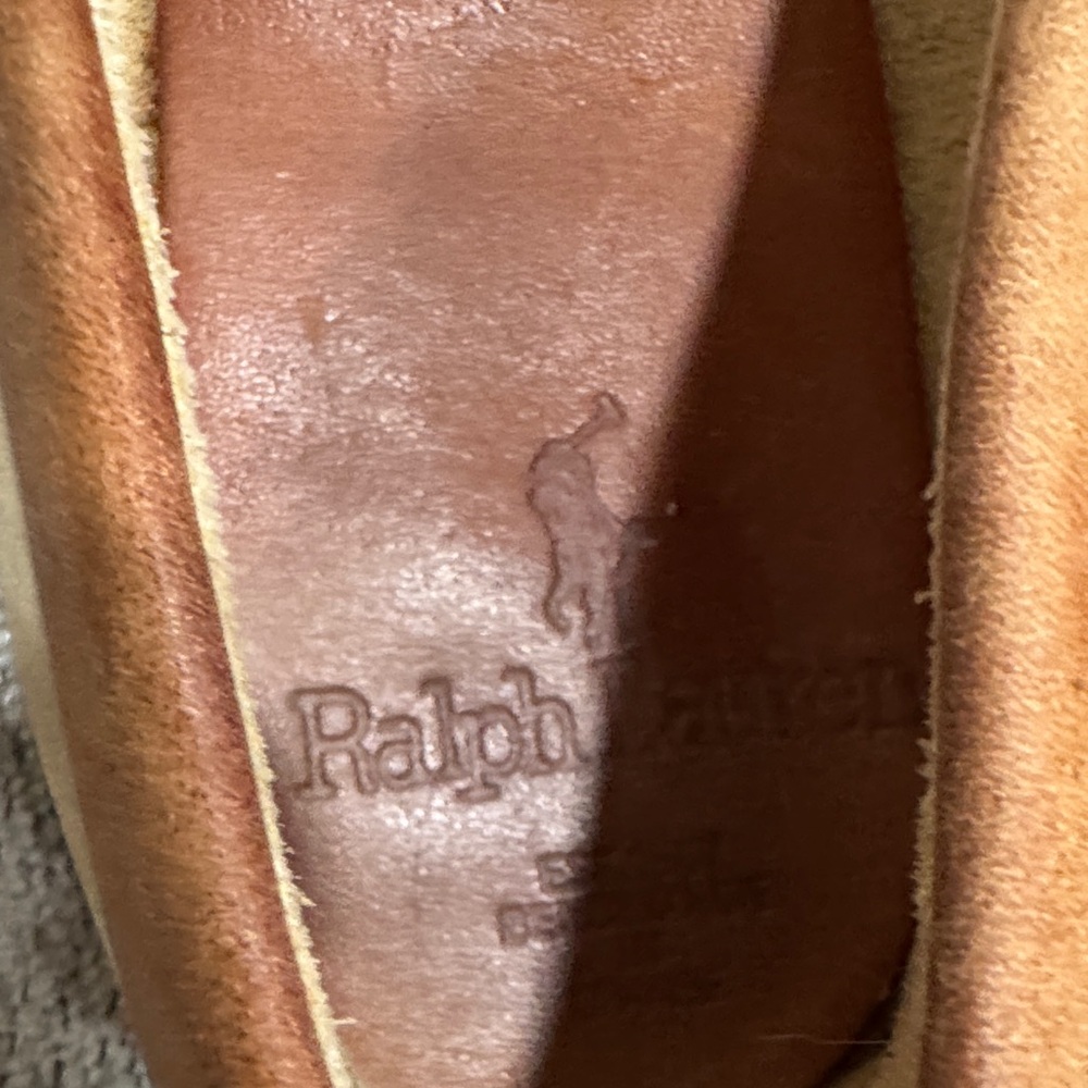 Ralph Lauren 1985 Vintage Brown and Tan Leather Moccasins - Picture 3 of 7